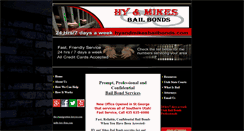 Desktop Screenshot of hyandmikesbailbonds.com