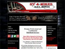 Tablet Screenshot of hyandmikesbailbonds.com